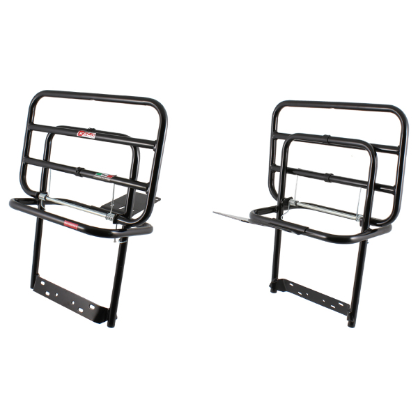 Příslušenství a nářadí - Zadní nosič černý Faco pro Piaggio Vespa P, PX, PXE