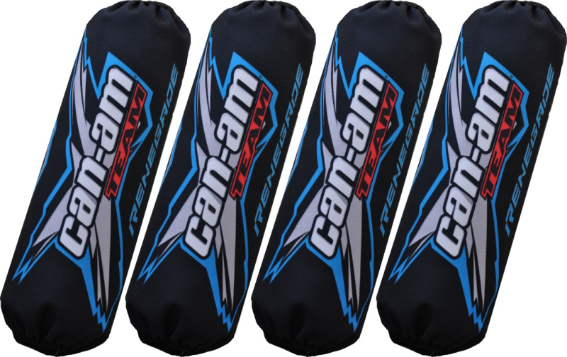 Podvozek tlumiče - Kryty, návleky tlumičů pro Can-am Renegade černé - modré nový model