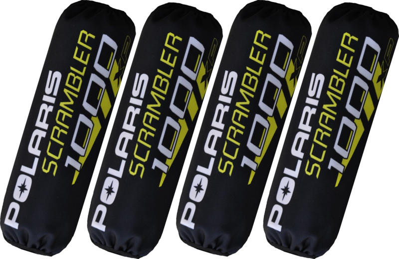 Podvozek tlumiče - Kryty, návleky tlumičů pro Polaris Scrambler 1000 černé-žluté nový model