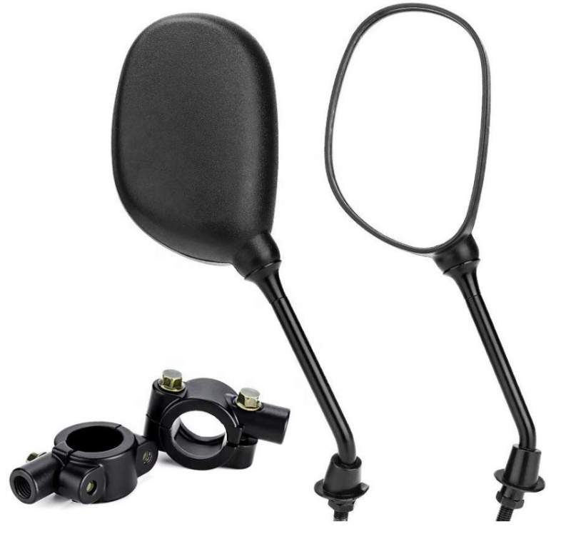 Zrcátka páčky řídítka - Zrcátka, sada černá s držáky na řídítka pro čtyřkolky Polaris