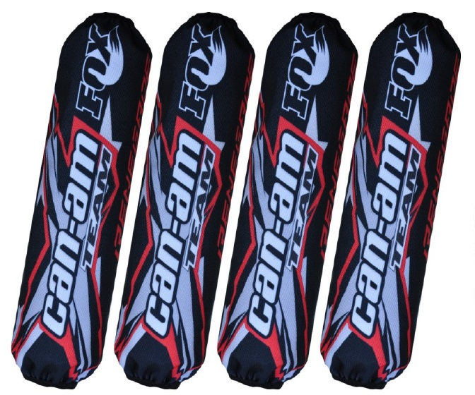 Podvozek tlumiče - Kryty, návleky tlumičů pro Can-am Renegade černé - červené, tlumiče Fox