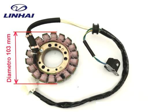 Elektro díly - Stator pro Linhai 260 300 24001a 103 mm