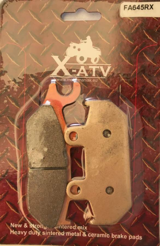 Brzdy - Brzdové destičky přední pravá Can-am Commander, Maverick, Yamaha Viking, Wolverine, FA645RX, OEM 705601150