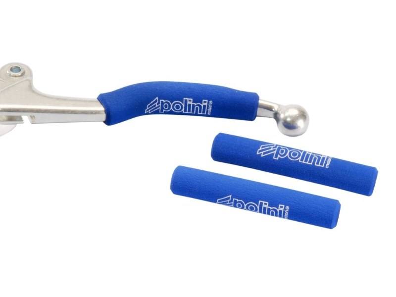 Zrcátka páčky řídítka - Kryt brzdové páky Polini z pěnové gumy modrý
