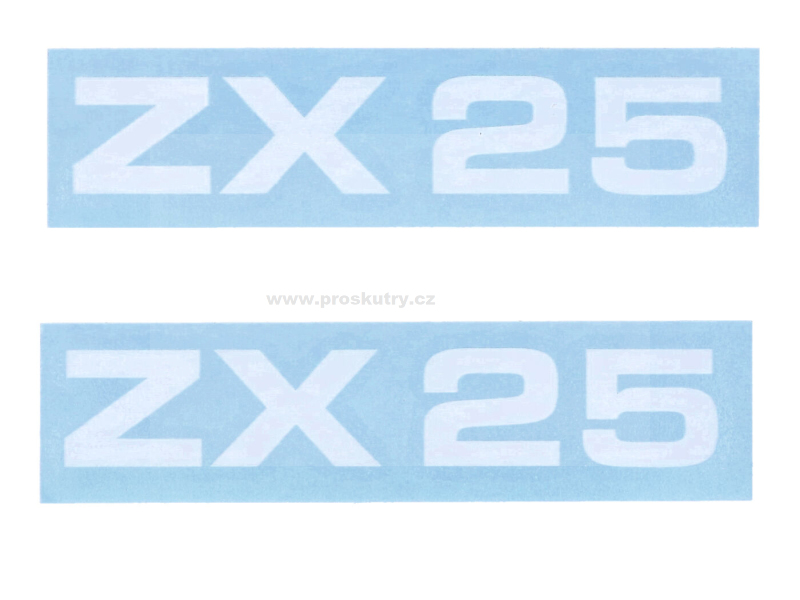 Příslušenství a nářadí - Sada samolepek MOGA 2 díly šířka 95 mm výška 17 mm pro Zündapp ZX 25