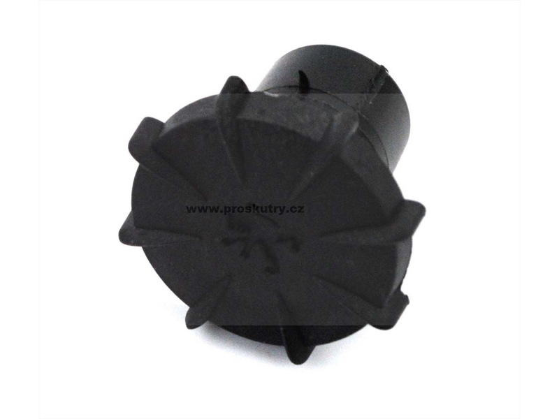 Podvozek tlumiče - Víčko palivové nádrže černé plastové 28mm pro Peugeot, 103