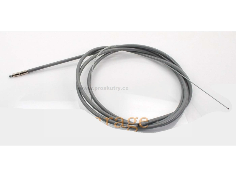 Zrcátka páčky řídítka - Plynové lanko šedé 198 cm vsuvka 3x4mm pro Zündapp, Kreidler, Hercules, Puch, Simsonq
