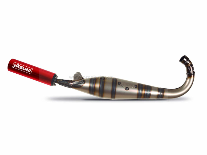 Výfuk - Červený výfuk Yasuni pro MBK 51