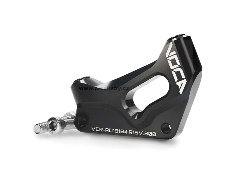 Brzdy - Adaptér brzdového třmenu Voca 300mm brzdový kotouč černý pro Sherco 50