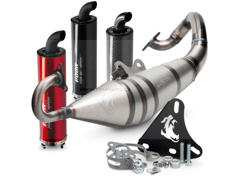 Výfuk - Výfuk Voca Sabotage V2 50/70cc pro Minarelli horizontální, Adly Thunderbike AC, Aprilia
