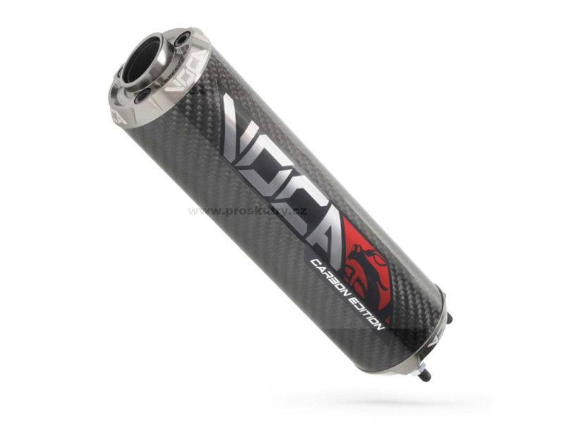 Výfuk - Zadní tlumič VOCA Carbon - CNC koncovka šedá