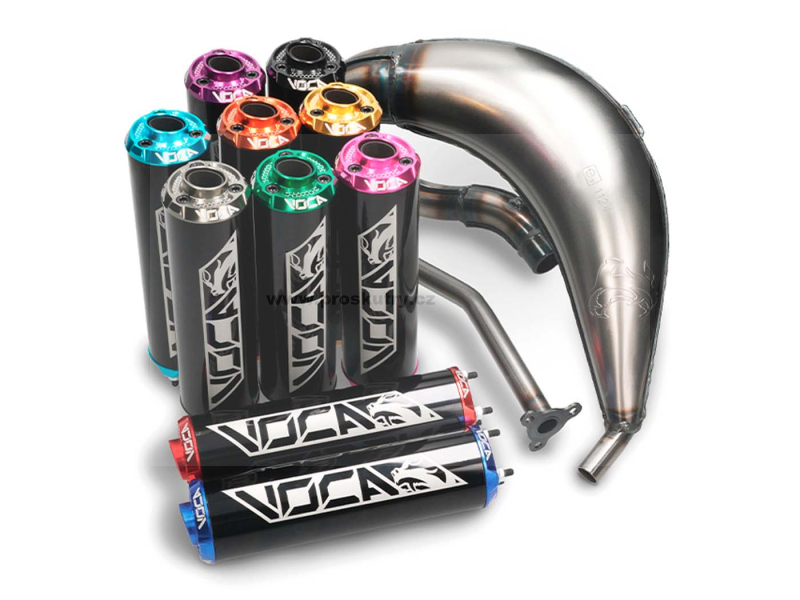 Výfuk - Výfuk Voca Cross 50/70cc pro Derbi Senda, DRD, Aprilia RX, SX