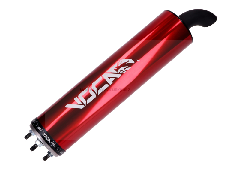 Výfuk - Zadní tlumič Voca Racing červený 50/70cc