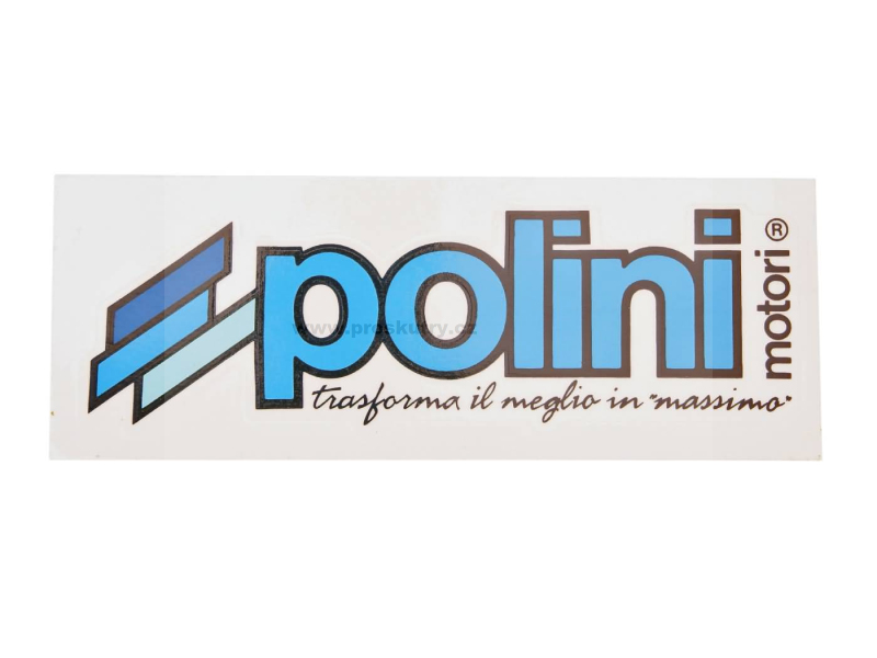 Příslušenství a nářadí - Samolepka s logem Polini 23x8cm