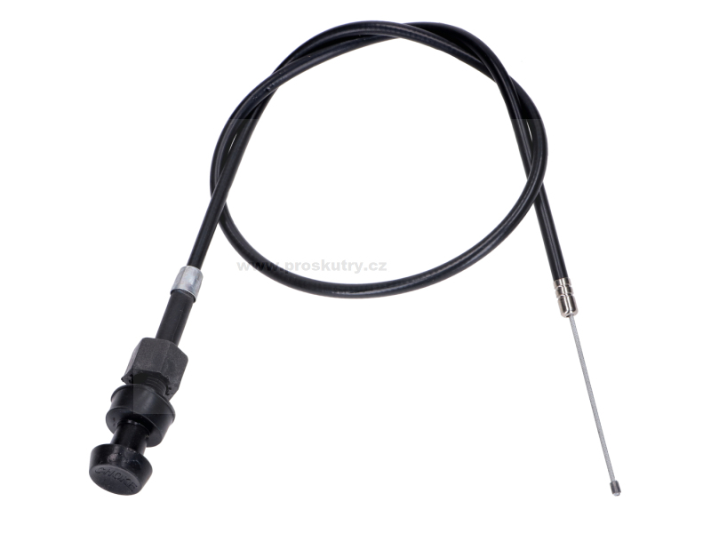 Zrcátka páčky řídítka - Černý kabel sytiče pro Yamaha PW 50