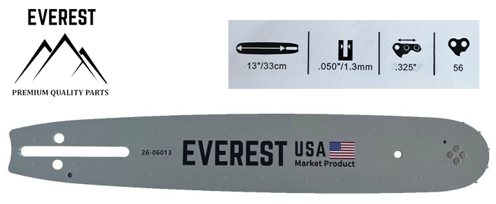 Zahradní technika - VODÍCÍ LIŠTA 13".325 1,3mm 56ogn. EVEREST