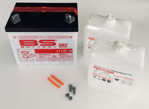 Zahradní technika - AKUMULÁTOR S KYSELÝM ELEKTROLYTEM 12V 24Ah PRAVÝ PLUS