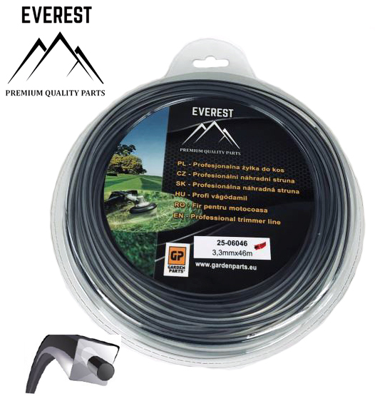 Zahradní technika - Náhradní struna DUAL POWER LINE 3,30mm 46M EVEREST