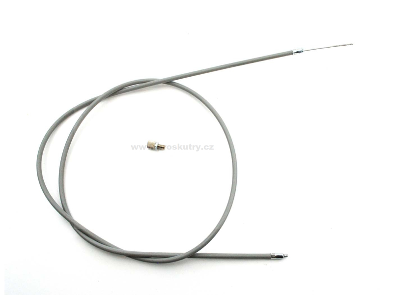 Zrcátka páčky řídítka - Plynové lanko MOGA – šedé, 1160 mm vnější plášť / 1240 mm lanko – OEM 28 00 166