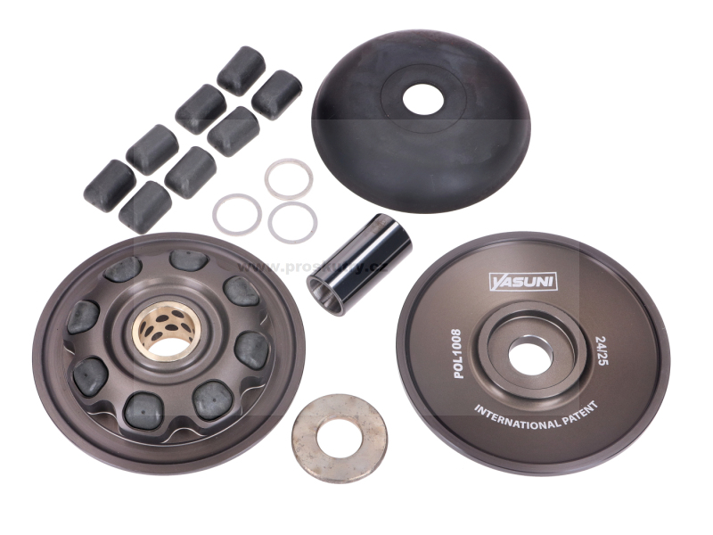 Variátor a spojka - Variátor Yasuni HPRACE Axial D=100mm 70ccm vhodný pro Derbi Variant 50ccm 2T