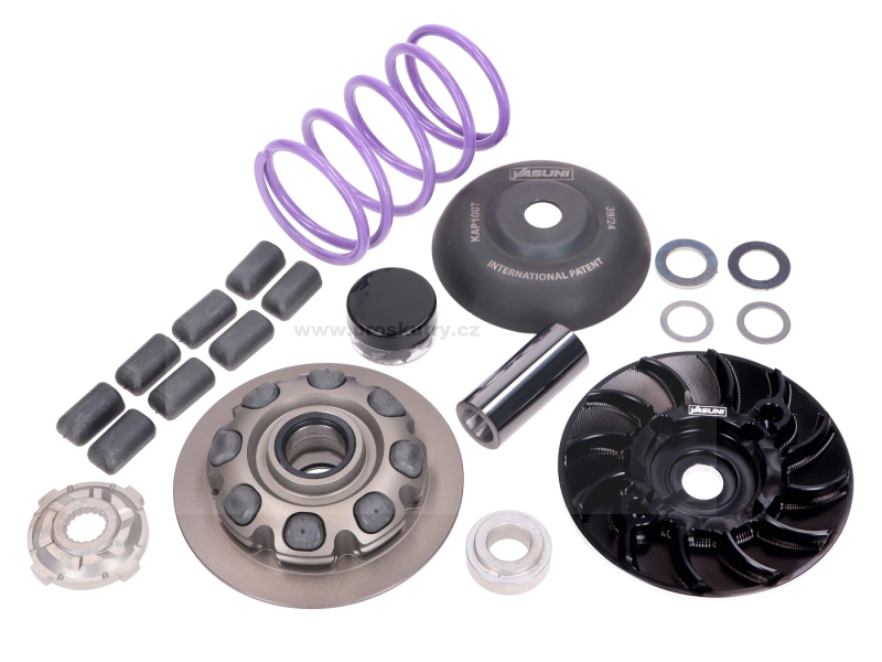 Variátor a spojka - Variátor Yasuni HPRACE Axial 100ccm vhodný pro Piaggio, hřídel Minarelli 14,8mm