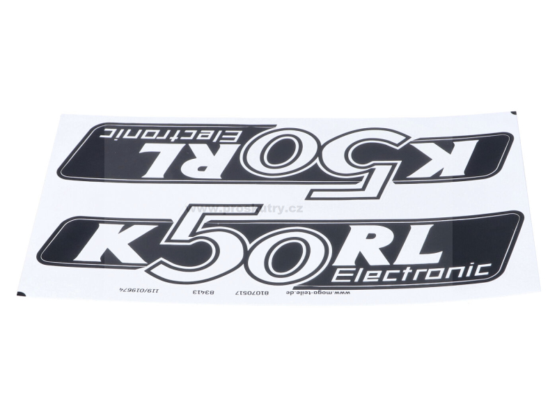 Příslušenství a nářadí - Sada samolepek MOGA 2 kusy 160 mm x 40 mm pro Hercules K 50 RL Electronic (685.947.05.01)