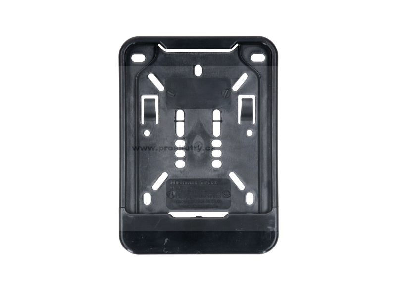 Podvozek tlumiče - Vyměnitelná podložka pod SPZ, černá plastová, pro moped, mokick