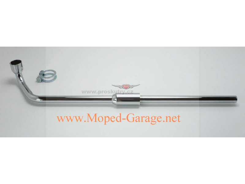 Výfuk - Výfukové svody ocelové 26mm připojení válce 28mm připojení výfuku levé pro Hercules, Prima