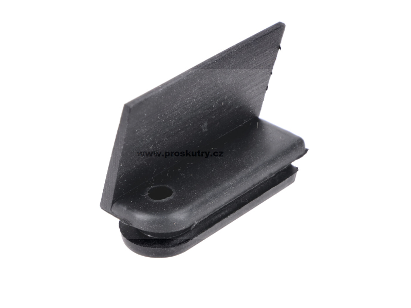 Brzdy - Průchodka kabelu gumová 10mm x 34mm černá pro mopedy Hercules, Miele, DKW, Rixe, KTM