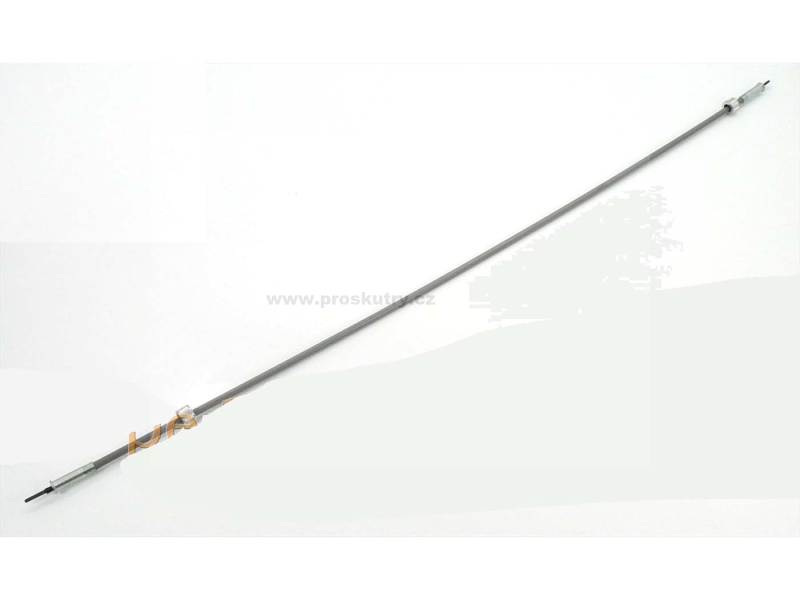 Zrcátka páčky řídítka - Lanko tachometru 700mm šedý závit M10 čtverec 2mm pro moped Java 25