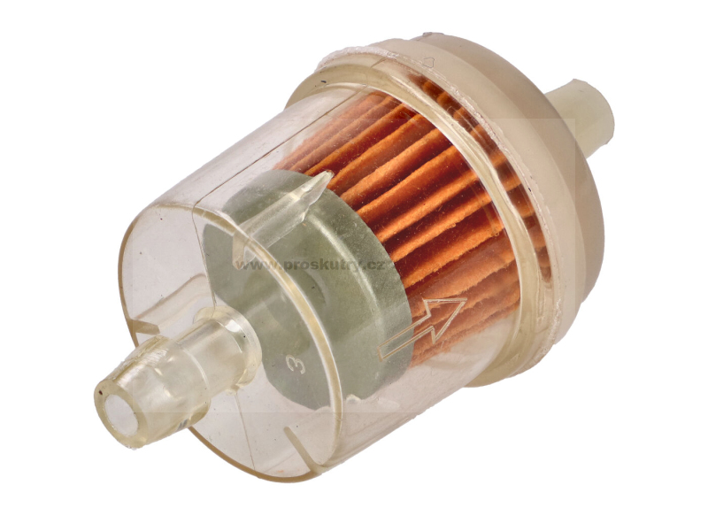 Motor - Benzínový filtr plastový 6mm transparentní pro Zündapp CS, CX, Hai, M 50, Bergsteiger, GTS, C, KS, Star, Hercules Prima, M, Optima, K Ultra, MK, Kreid