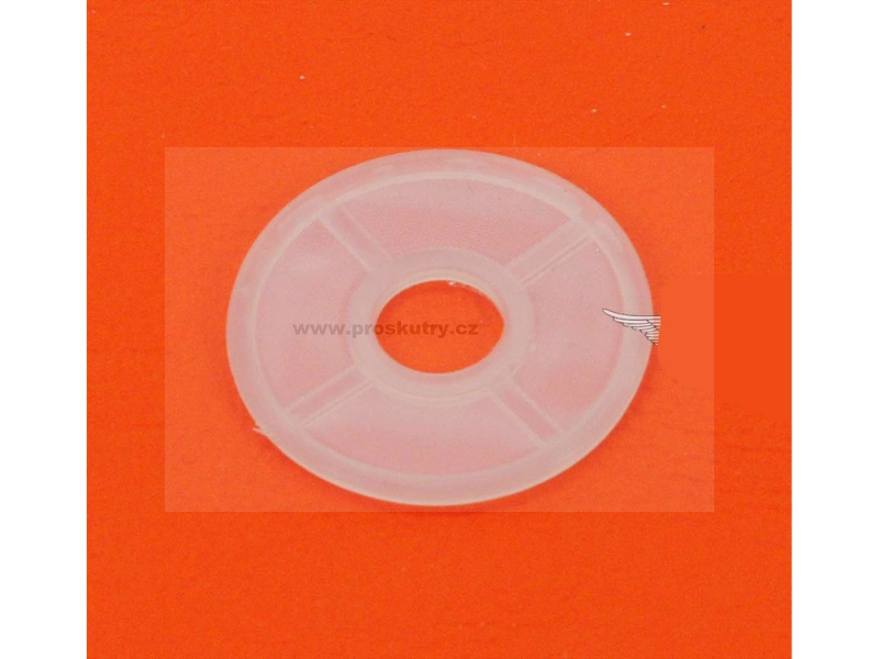 Motor - Palivový filtr pro Dellorto disk plastový 25mm pro Piaggio, Garelli, Mobylette