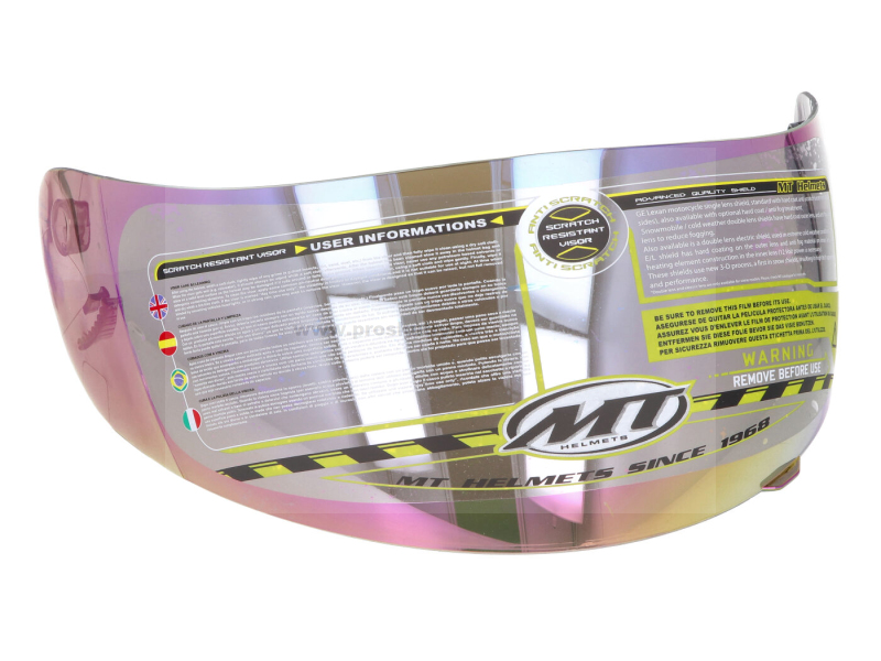 Přilby a doplňky - Tónovaný, zrcadlový hledí pro MT helmu Imola Dragon Speed