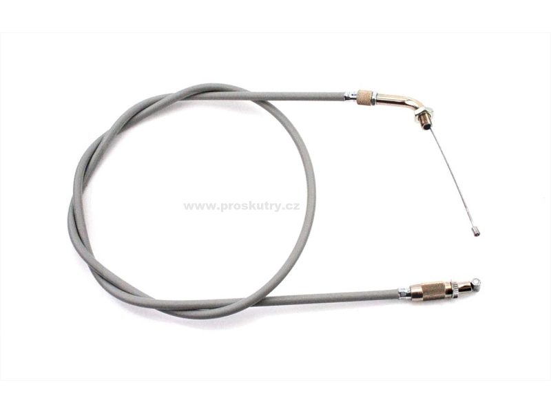 Zrcátka páčky řídítka - Lanko plynu MOGA šedý kov 442-17.600 pro Zündapp, 442, 442-01 L0