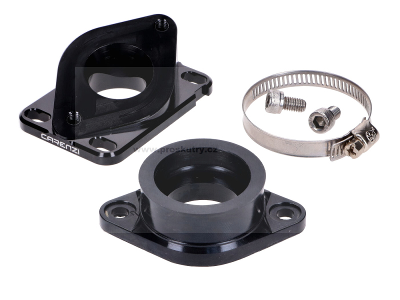 Motor - Sací potrubí Carenzi 28mm pro Minarelli AM6, Derbi, PWK karburátor 26-28mm