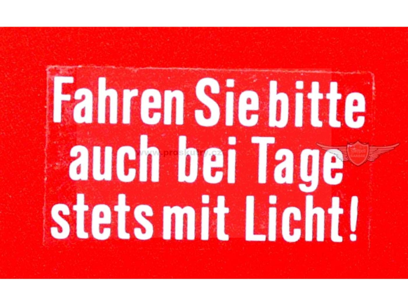 Příslušenství a nářadí - Samolepka MOGA 28mm x 15mm pro Zündapp KS 50, 80, GTS, C ZL, ZS, ZX, ZE, ZB, CS, CX, Hai, Kreidler Florett, Flory, Hercules MK, K, KX( 530-16.109.15)