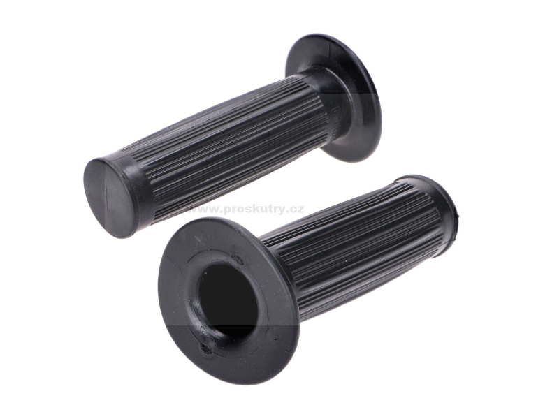 Zrcátka páčky řídítka - Sada gripů černá 22/24mm 105mm pro Zündapp GTS C 50 Sport, KS Combinette 442, 444, ZA A, Kreidler Florett, Flory MF, Hercules Prima M, Puch Maxi, KTM,
