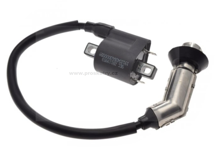 Elektro díly - Zapalovací cívka s fajfkou svíčky a 2 konektory