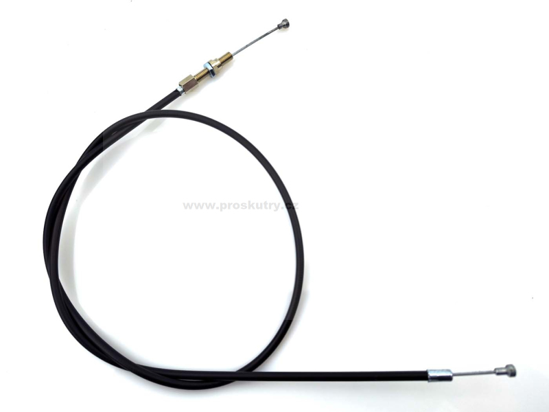 Brzdy - Černé lanko ruční brzdy pro Zündapp, ZD 25 TS, 50 ZL