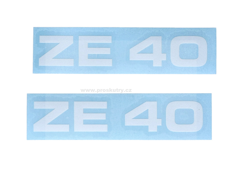 Příslušenství a nářadí - Sada samolepek MOGA, 2 kusy, šířka 95 mm, výška 17 mm, pro mopedy a motocykly