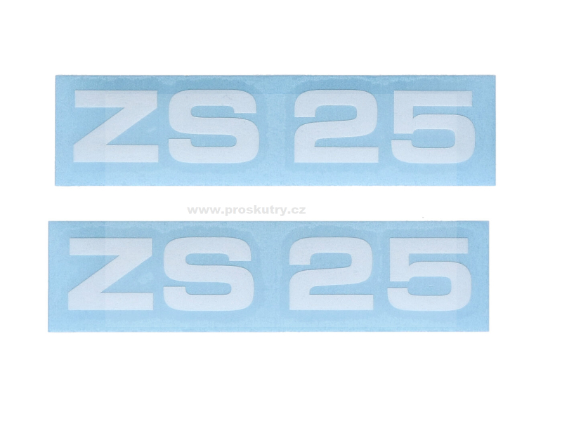 Příslušenství a nářadí - Sada samolepek MOGA, 2 kusy, cca 95 mm široká, 17 mm vysoká, pro Zündapp ZS 25