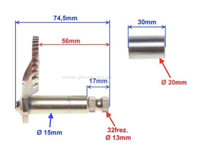 Motor - Startovací segment pro Čínské motory 2T Keeway, CPI, Kentoya, Yuki 74,5/56mm