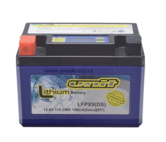 Elektro díly - Baterie WTX9-BS (YTX9-BS) Lithiová 12V