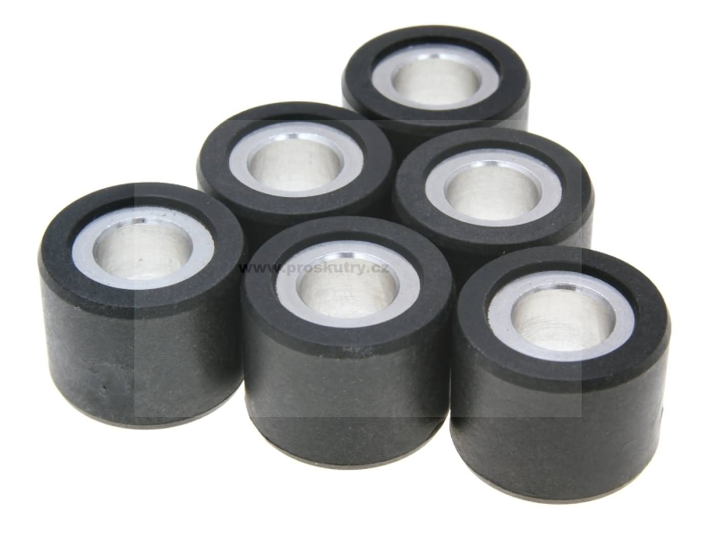 Variátor a spojka - Válečky variátoru 24x18 mm 25g 6 kusů