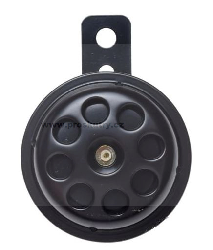 Elektro díly - Univerzální černý klakson/houkačka 6V pro mopedy, motocykly