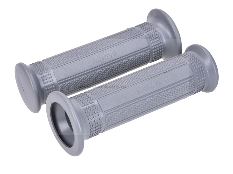 Zrcátka páčky řídítka - Sada gumových rukojetí Mini Targa 22/24mm 120mm šedá