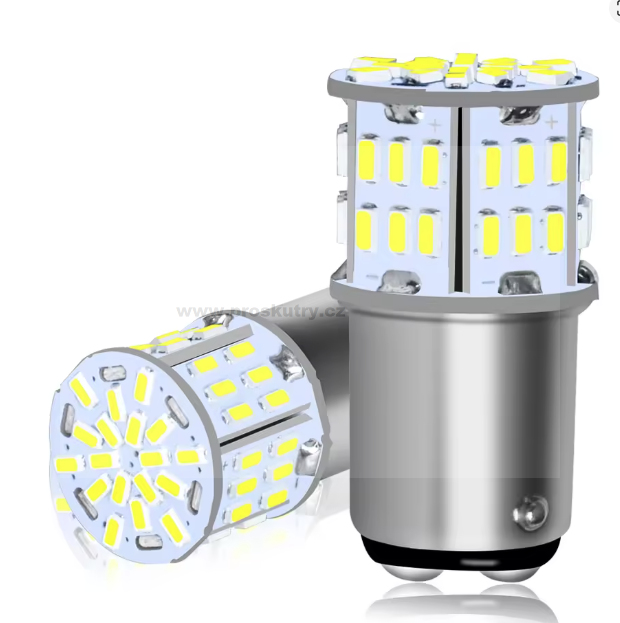 Elektro díly - Žárovka Led bílá BA15S 12/24V 500 lumen 1ks