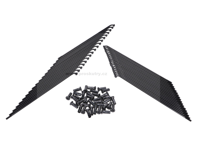 Pneumatiky a kola - Sada drátů Schmitt 171mm / 177mm černá pro Simson S50, S51, S70, S53, S83