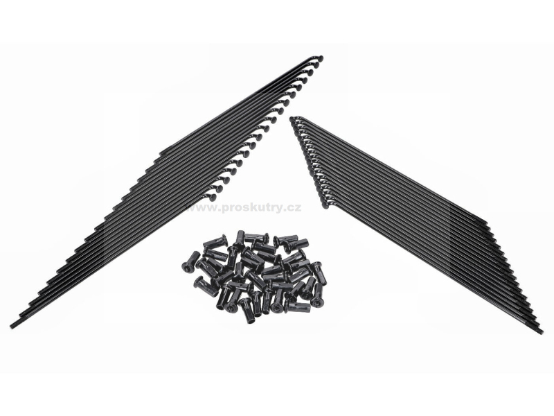 Pneumatiky a kola - Sada černých drátů Schmitt 16" pro Simson S50, S51, S70, S53, S83 Enduro