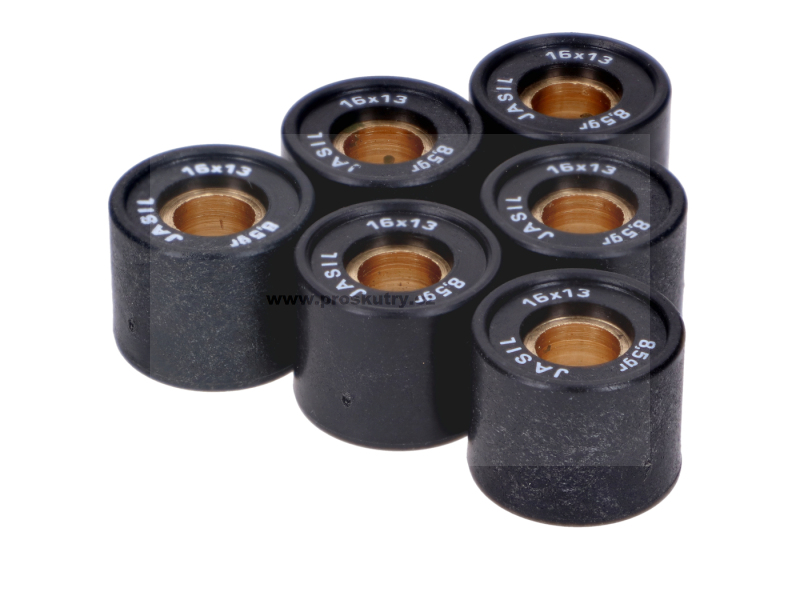Variátor a spojka - Válečky variátoru Top Racing 16x13mm - 8,5g 6 kusů